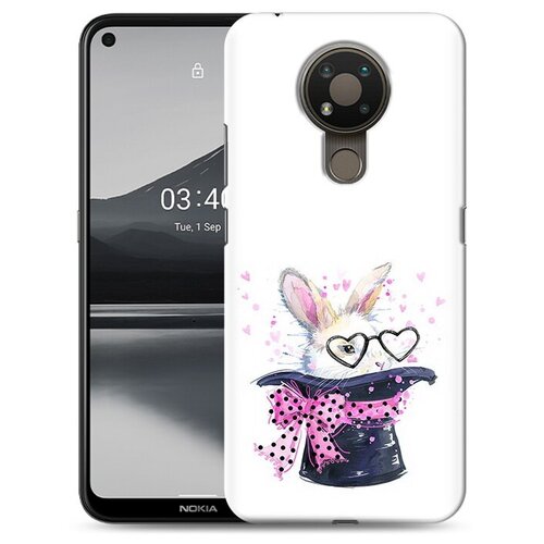 Чехол задняя-панель-накладка-бампер MyPads кролик в шляпе для Nokia 3.4 противоударный