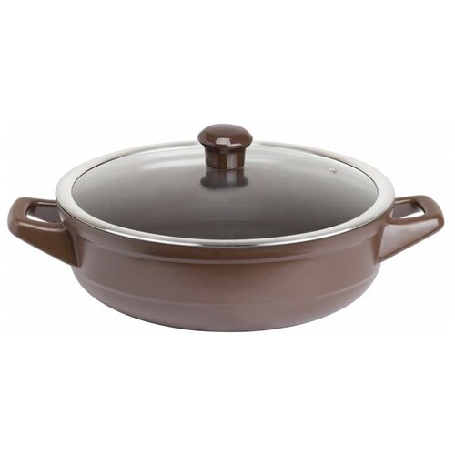 Сотейник DUO с двумя ручками 28см. 2.5л. медный