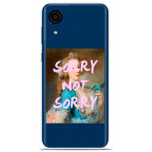 Силиконовый чехол на Samsung Galaxy A03 Core Sorry / для Самсунг Галакси А03 Кор
