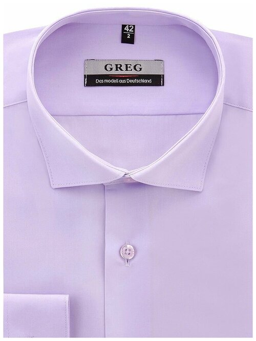 Рубашка GREG, размер 186-194/39, фиолетовый