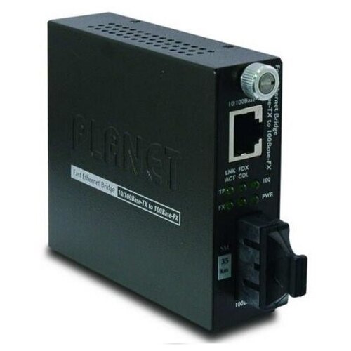 Медиаконвертер Planet FST-806A20 ft 806a20 медиа конвертер 10 100tx 100base fx wdm bi directional fiber converter 1310nm 20k