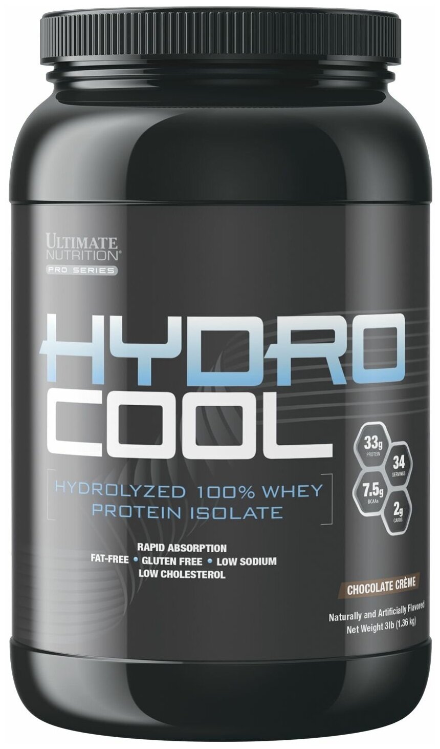 Ultimate Nutrition Hydrocool Chocolate Creme со вкусом Шоколадный крем 1360 гр