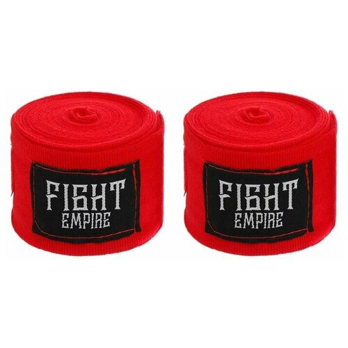 FIGHT EMPIRE Бинты боксёрские эластичные FIGHT EMPIRE 5 м, цвет красный бинты боксёрские эластичные fight empire 5 м цвет красный