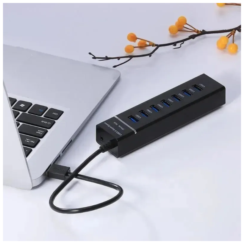 USB Hub разветвитель 7 портов USB 3.0 5 Гбит/с (USB концентратор)