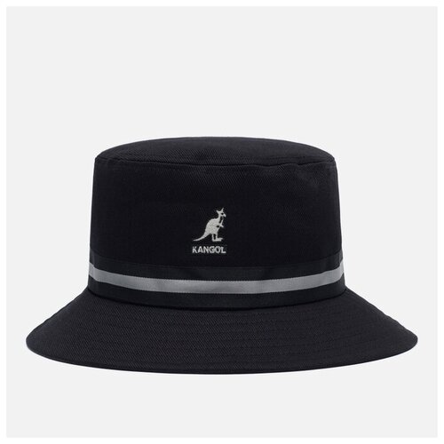 Панама канотье KANGOL летняя, хлопок, размер S, черный