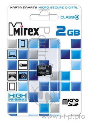 Карта памяти 2Gb microSD Mirex Class 4 - фото №13