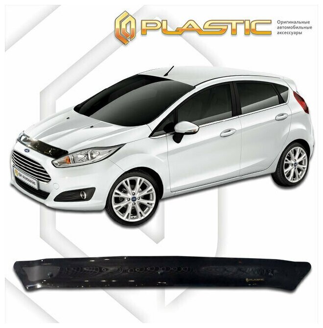 Дефлектор капота для Ford Fiesta 2015-н. в. Classic черный