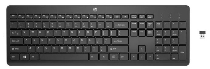 Клавиатура Keyboard HP 230 Wireless Black Russ cons 3L1E7AA 375900₽