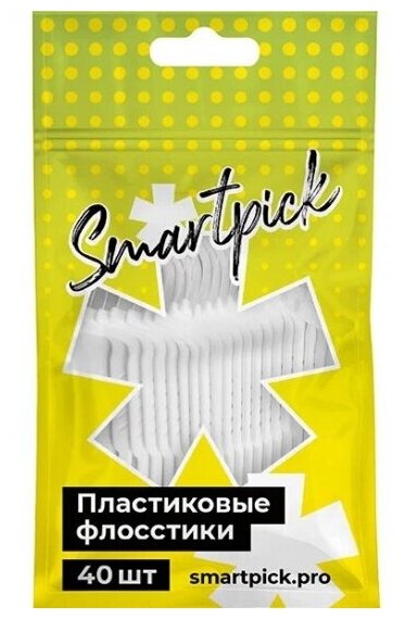 Пластиковые флосстики Smartpick , 40 шт