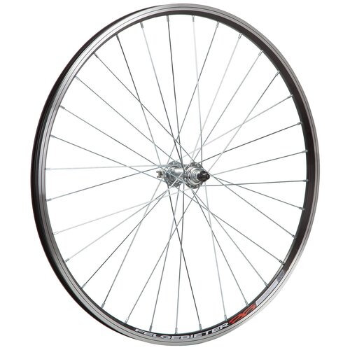 фото Колесо 26" переднее 32 спицы двойной обод втулка sf-a08f (колесо 26" перед, двустен.обод 32 отв., втулка sf-a08f сталь под v-brake, эксцентрик) felgebieter