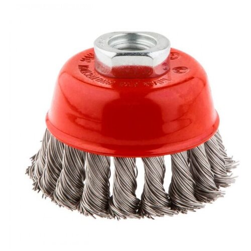 GRAPHITE Щетка проволочная чашечная 80 мм x М14, INOX 57H582