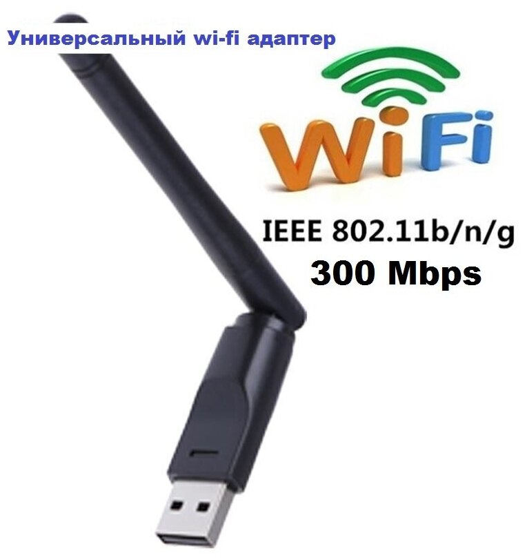 Wi-Fi адаптер для компьютера беспроводной с антенной USB LTX-W04 3dBi 150Мбит