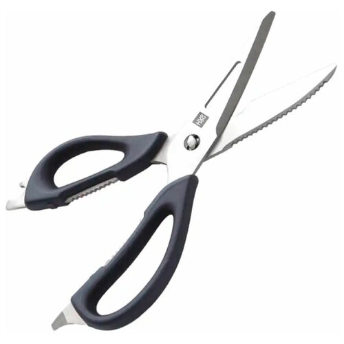 Многофункциональные кухонные ножницы HuoHou Versatile Kitchen Scissors (HU0062 Black RUS), русская версия!!!, серебристые