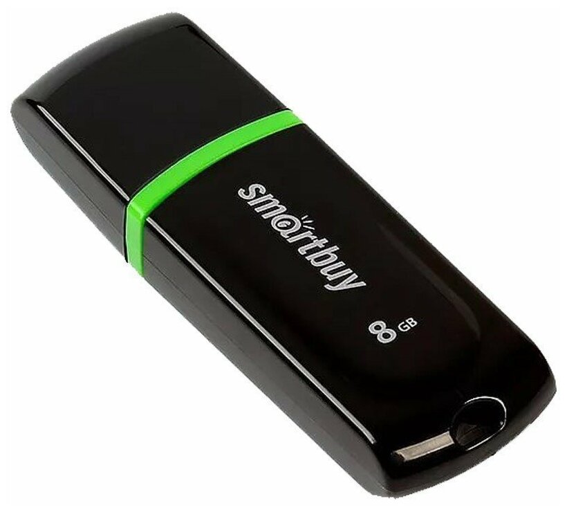 Флеш диск Smartbuy USB2.0 8Gb Smart Buy Paean Black