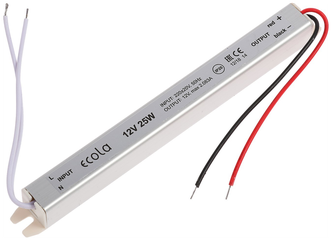 Блок питания для светодиодной ленты Ecola LED strip Power Supply, 25 Вт, 220-12 В, IP20