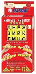 Учебное пособие Testplay "Умные кубики абвгдейка" для обучения чтению и математике