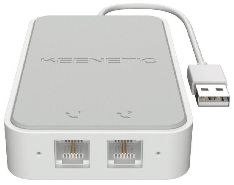 Адаптер KEENETIC Keenetic Linear USB-адаптер для двух аналоговых телефонов