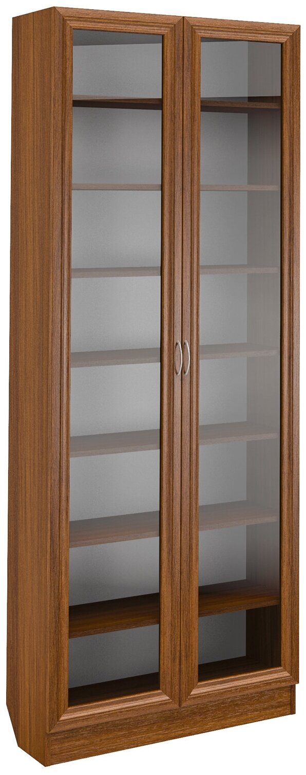 Шкаф распашной, гардероб, шкаф для одежды, книжный шкаф ШК 2/3 Закрытый 80/210/32 см Орех