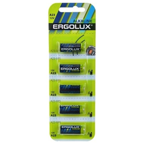 Батарейка A23 - Ergolux LR23A BL-5 (5 штук)