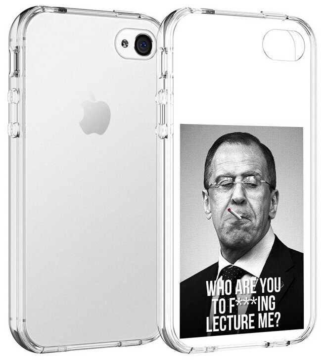 Чехол задняя-панель-накладка-бампер MyPads лавров для iPhone 4/4S противоударный