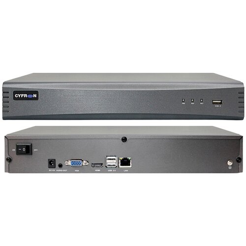 IP видеорегистратор Cyfron NV3132, 5Мп, 32 канала, 2 HDD, для видеонаблюдения