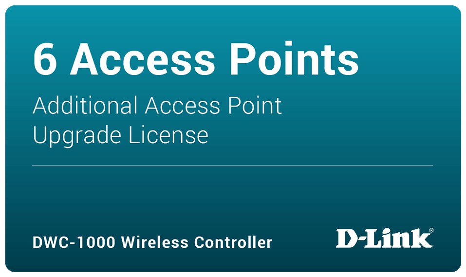 DWC-1000-AP6-LIC Управление 6 дополнительными точками доступа для DWC-1000