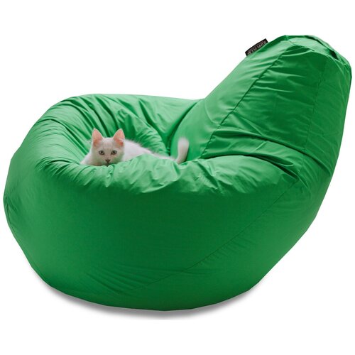 Мягкое кресло мешок груша XXL Оксфорд белый Happy-puff пуфик для взрослых и детей