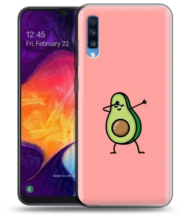 Дизайнерский силиконовый чехол для Самсунг Галакси А70 / Samsung Galaxy A70 Авокадо
