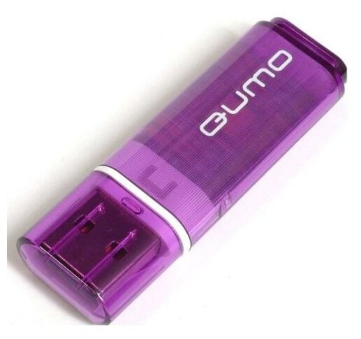 Флешка Qumo Optiva 01 64 Гб usb 2.0 Flash Drive - фиолетовая