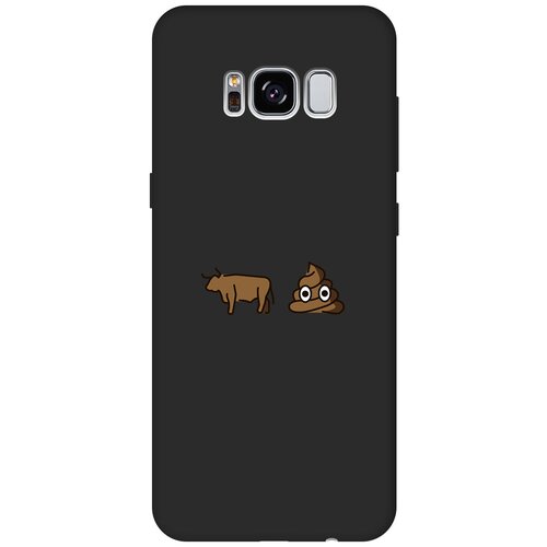 Матовый чехол Bull Shit для Samsung Galaxy S8 / Самсунг С8 с 3D эффектом черный матовый чехол bull shit для samsung galaxy s10 самсунг с10 с 3d эффектом черный