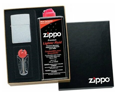 Набор подарочный для широкой зажигалки Zippo черный (50R) - фотография № 2