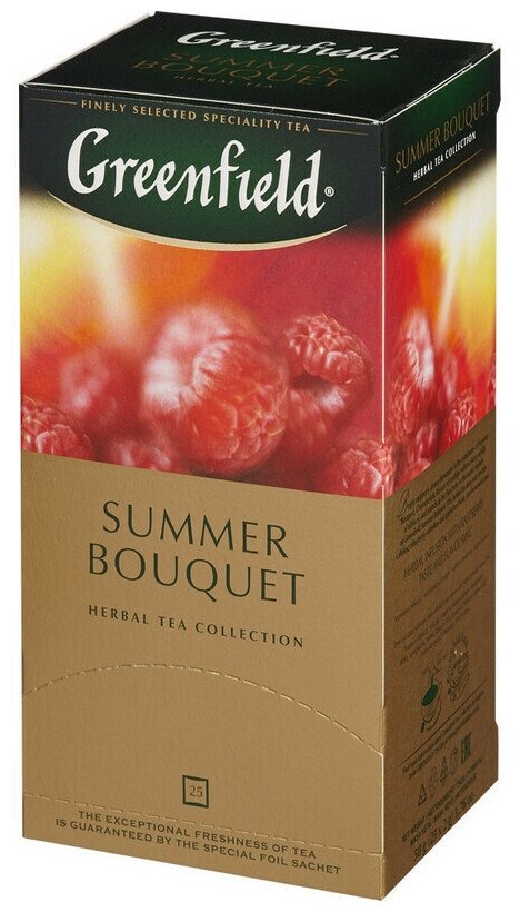 Чай Greenfield Summer Bouquet фруктовый фольгир.25пак/уп 0433-10 - фотография № 2