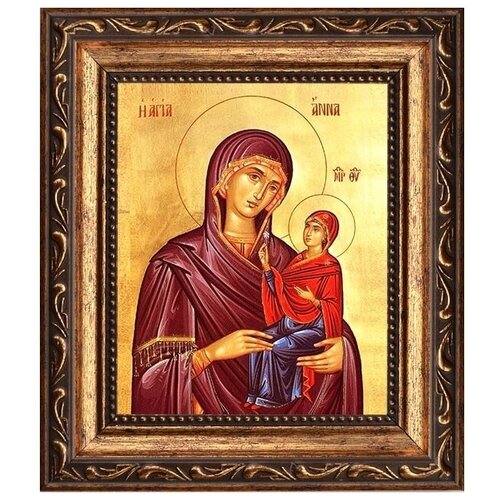 Анна праведная, мать Пресвятой Богородицы. Икона на холсте.