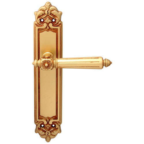 Дверная ручка на планке NIKE 246/PASS, Французское золото, Melodia дверная ручка на планке nike 246 pass cyl античная бронза melodia