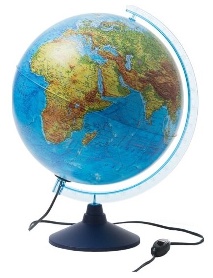 Глобус Globen физико-политический , 32 см, с подсветкой на круглой подставке