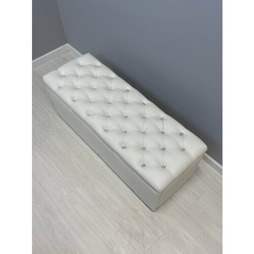 Банкетка 105 стразы в прихожую в спальню обувница для обуви Пуфик в прихожую с ящиком с сидением 9300₽