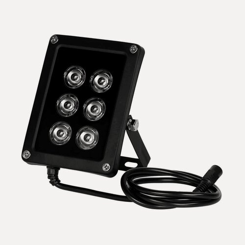 Изображение товара Уличная ночная ИК подсветка КДМ 6045C-90 (40 м) (S11535KDM) для камер видеонаблюдения. ИК-прожектор для камер видеонаблюдения IP-65. Угол: 90 град.
