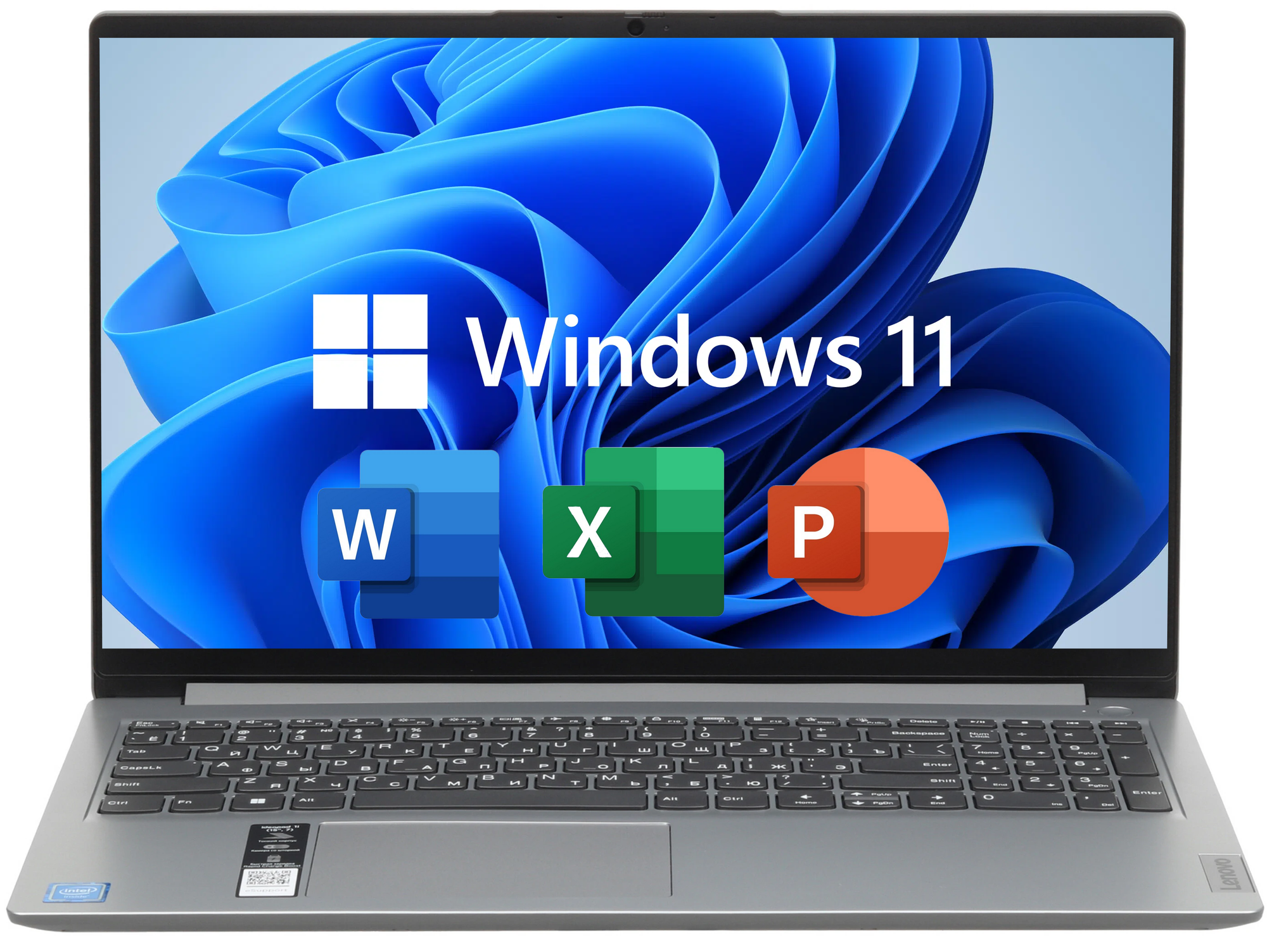 15.6" Ноутбук Lenovo IdeaPad Slim 3 Gen 8, Intel Core i3-N305 (8 ядер, 3.8 ГГц), Intel UHD Graphics, RAM 8 ГБ LPDDR5, SSD 1 ТБ, Windows 11 Pro + Office 2021 Pro Plus, Arctic Grey, Русская раскладка