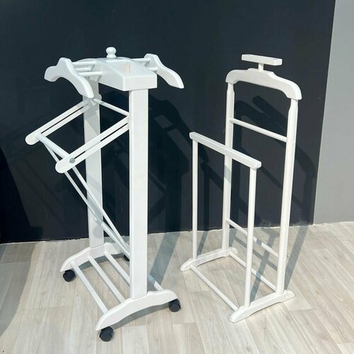 Комплект вешалок из массива дерева белый 11990₽