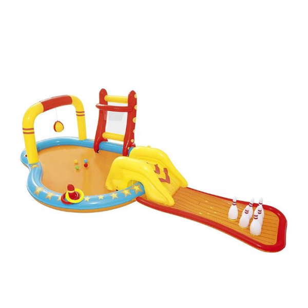 Игровой центр 435x213x117см "Маленькие чемпионы" с разбрыз, горкой и игрушками, 314л, от 2 лет