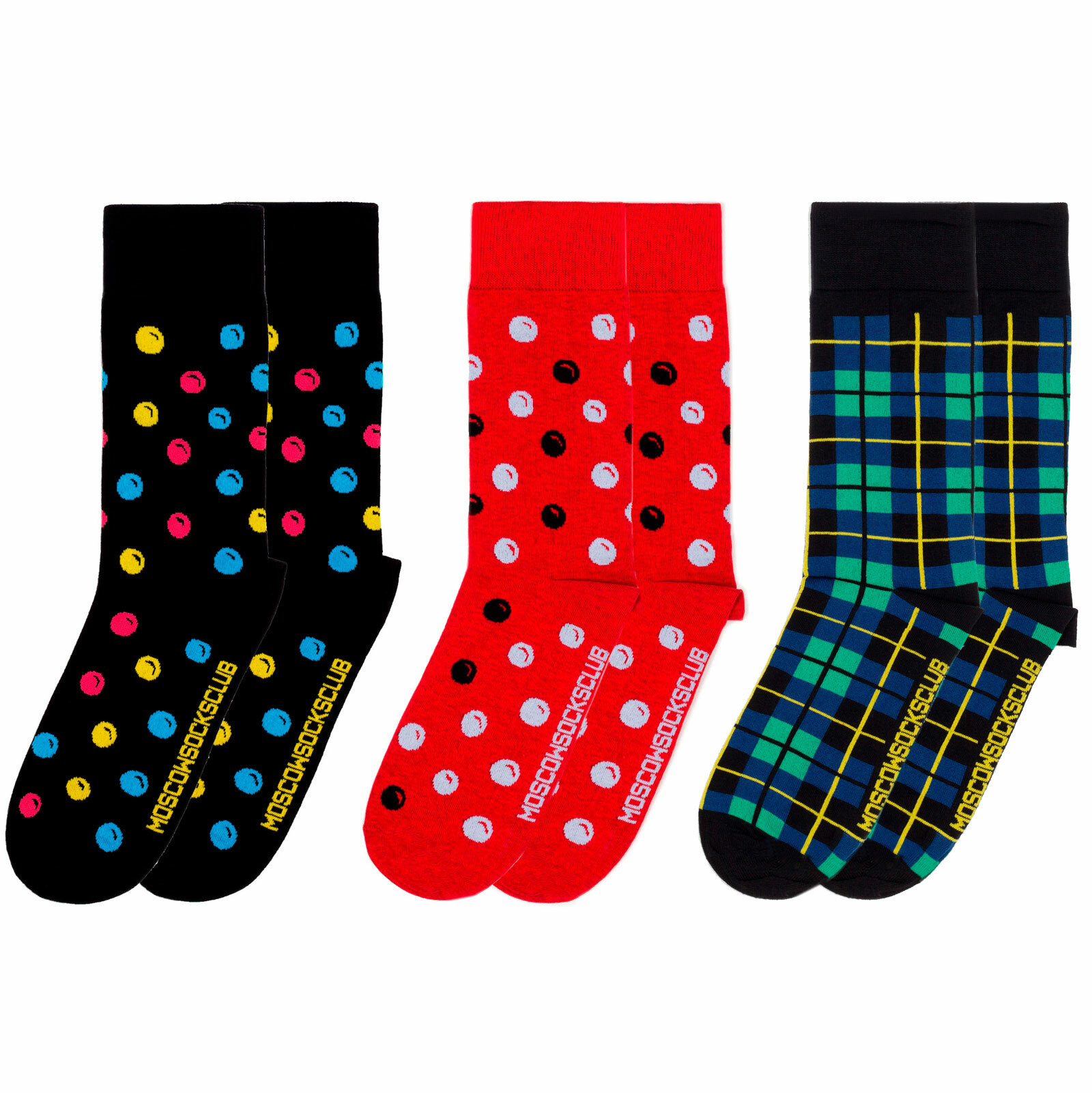 Комплект носков MoscowSocksClub - Узоры - Три пары носков 38-41 — фото 1