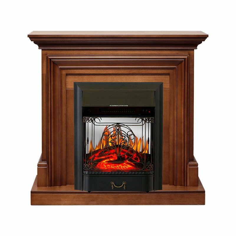Каминокомплект Royal Flame Bradford - Орех с очагом Majestic FX M Black