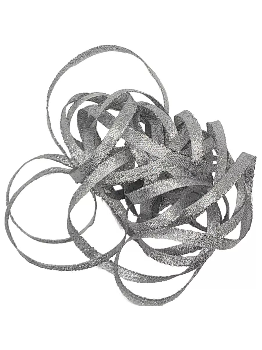 Парча серебро 5 мм