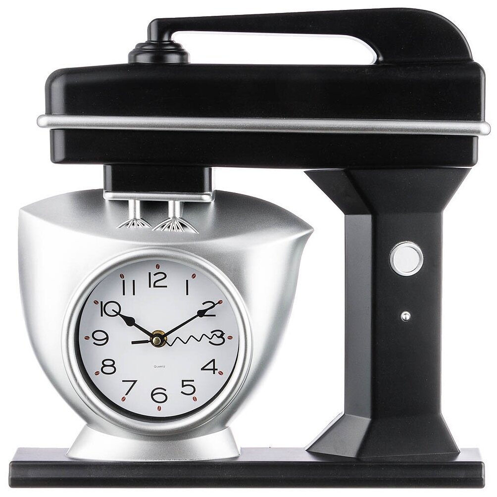 Часы настенные кварцевые chef kitchen 39 см цвет: черный KSG-220-361