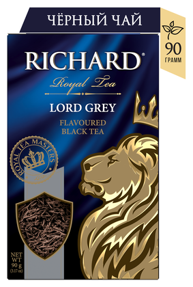 Чай Richard "Lord Grey", листовой черный с добавками, 90 гр - фотография № 16