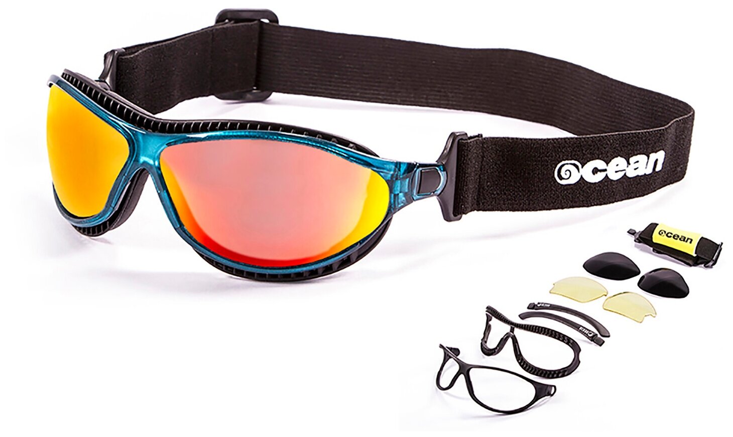 Солнцезащитные очки OCEAN  OCEAN Tierra de fuego Transparent Blue / Revo Orange Polarized lenses