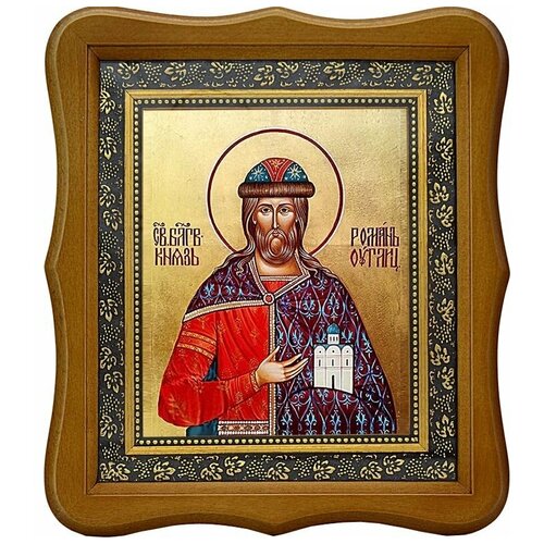 Роман Угличский Святой Благоверный князь. Икона на холсте. икона роман угличский 11х14 5 154995