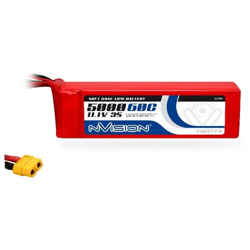 Аккумулятор NVISION LiPo 5000mAh 3S 11.1V 60C (XT90 plug) NVO1880