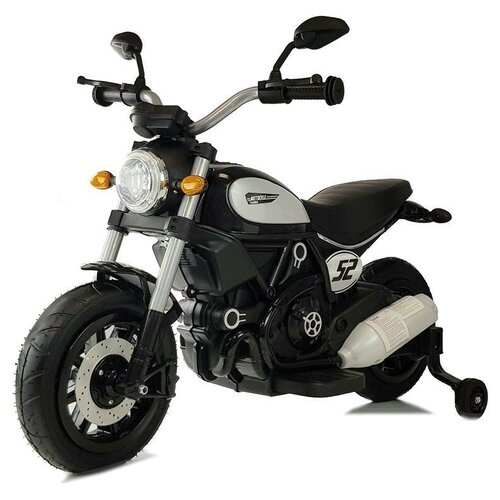 Детский мотоцикл Qike Чоппер белый - QK-307-BLACK