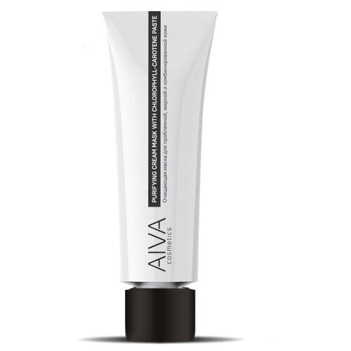 AIVA COSMETICS Очищающая крем-маска с хлорофилл-каротиновой пастой 50 мл \ очищение пор, матирование, против черных точек и акне, для проблемной кожи